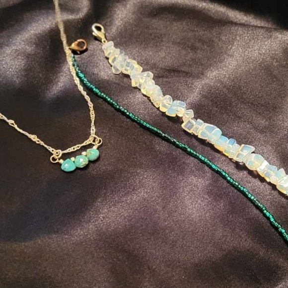 Jewelry Lot Haul Bundle with Genuine Turquoise Pendant - Picture 4 of 4